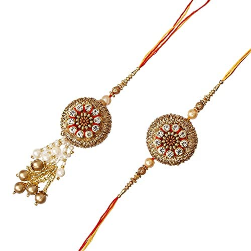 eCraftIndia Designer Bhaiya Bhabhi Rakhi  Rakhi for brothers