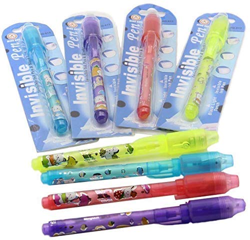 Birthday Popper Invisible Ink Magic Pen (20 pieces) with UV-Light Birthday Return Gifts for all age group Bulk Buy Abracadabra Collection-Multicolour Birthday Return Gift ideas for kids