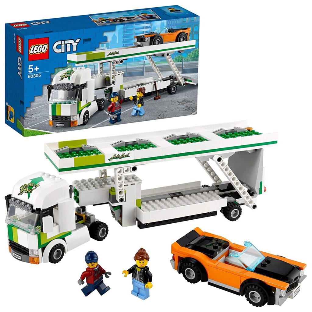LEGO City Car Transporter 60305 Building Kit Gifts for Kids (342 Pieces)